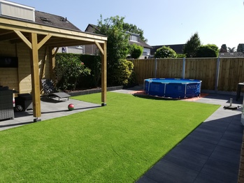 Onderhoudsvriendelijke achtertuin in Wijchen